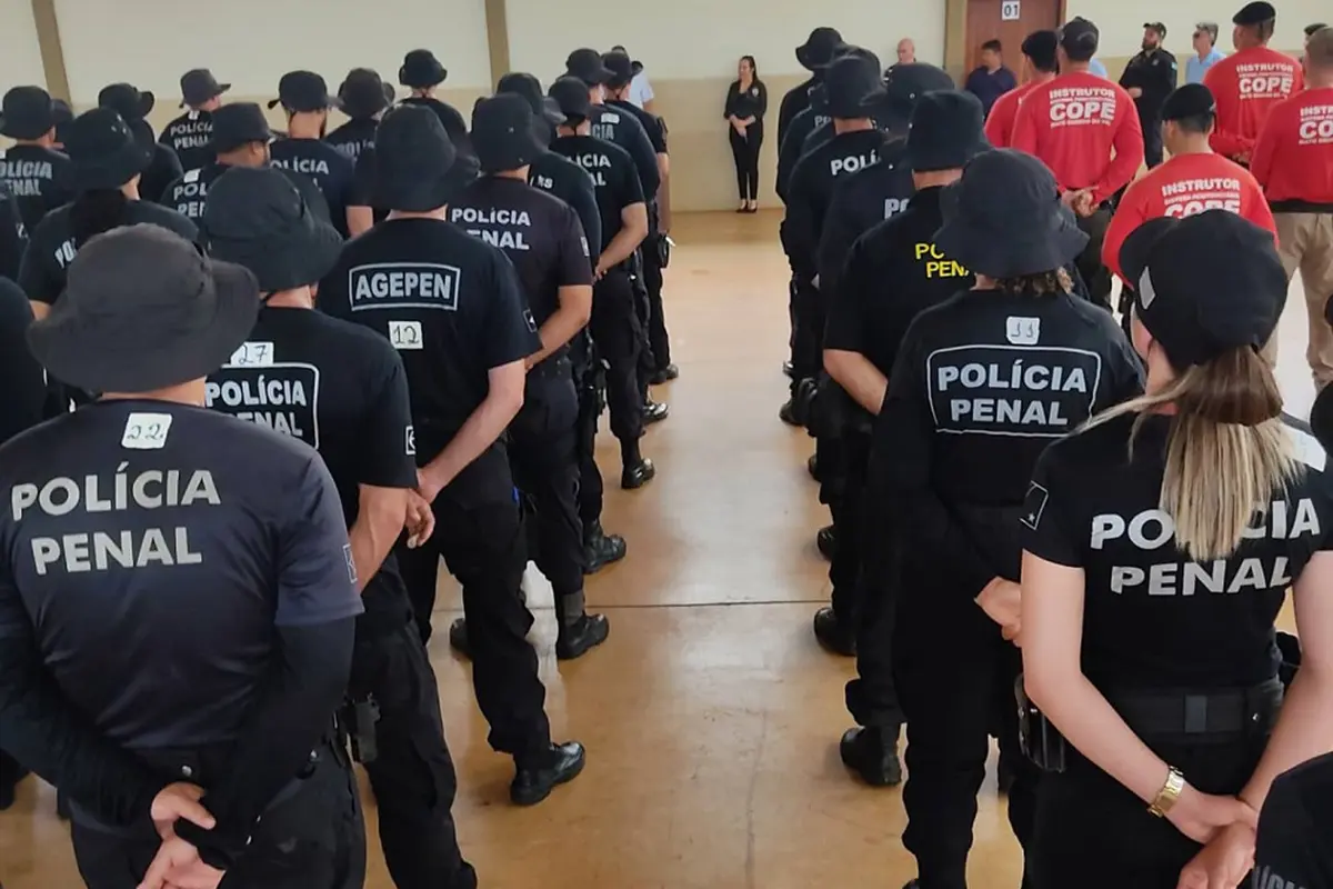 Foto dos integrantes da Polícia Penal