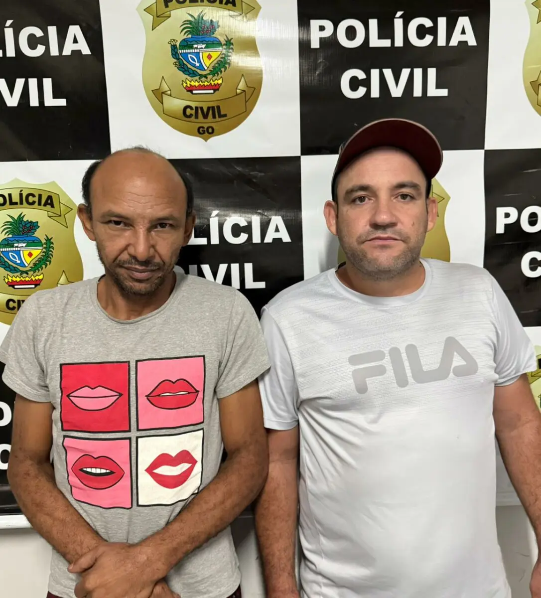 Fotos de 2 homens suspeitos de participarem de golpes.