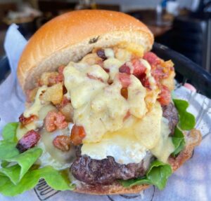 Foto de um sanduíche do festival Burger Time