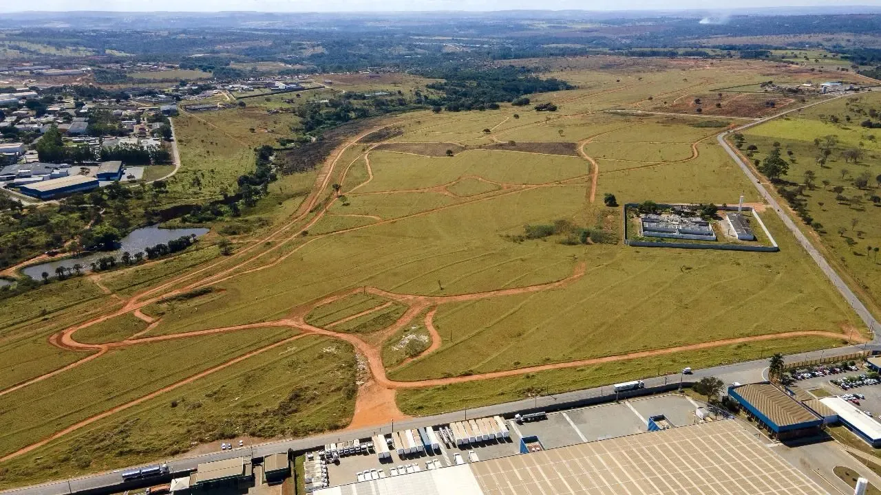 Foto aérea do local reservado para ser o no polo.