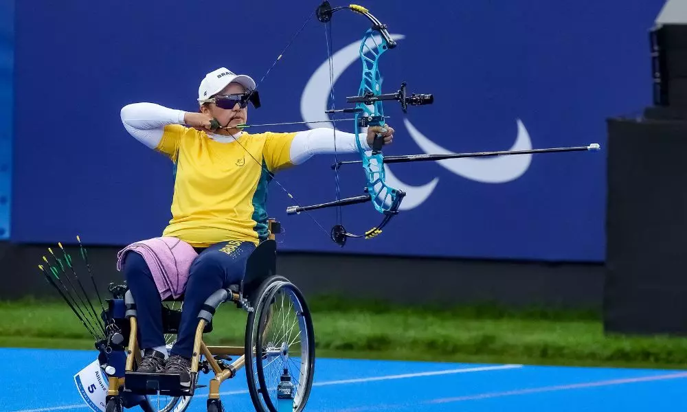 Foto de Jane Karla nas paralimpíadas 2024