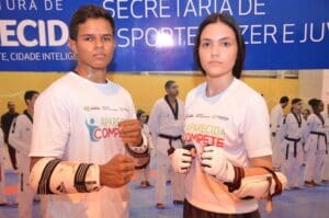 Foto dos representantes de Aparecida na Copa Brasil.